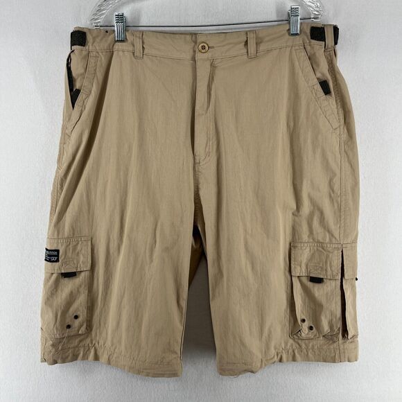 ABERCROMBIE & FITCH Shorts Mens L Paratroops 11" Cargo Military Cotton Nylon - Picture 1 of 15